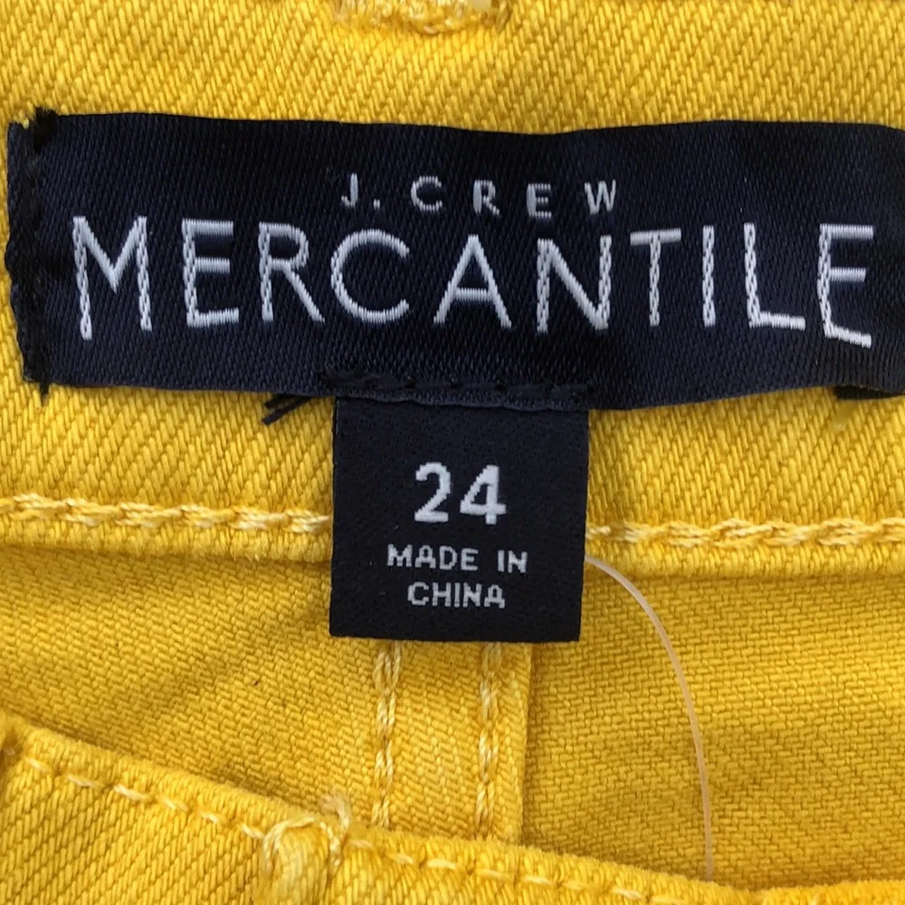 J. Crew Mercantile Gold Shorty Shorts size 24